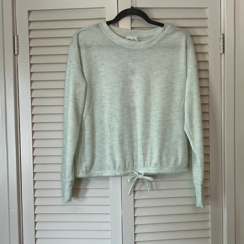 NWT Pink Rose lightweight sweater mint green medium juniors